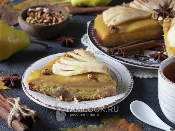 Фото блюда: Тирольский пирог с грушей