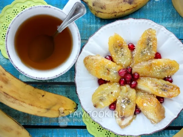 Фото готового блюда: Жареные бананы