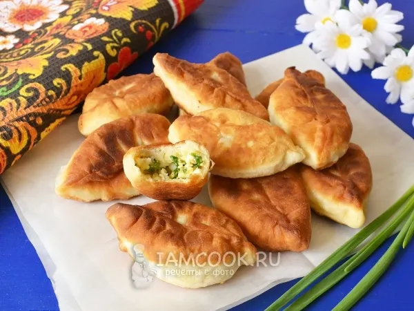 Фото блюда: Быстрые пирожки на кефире (на сковороде)