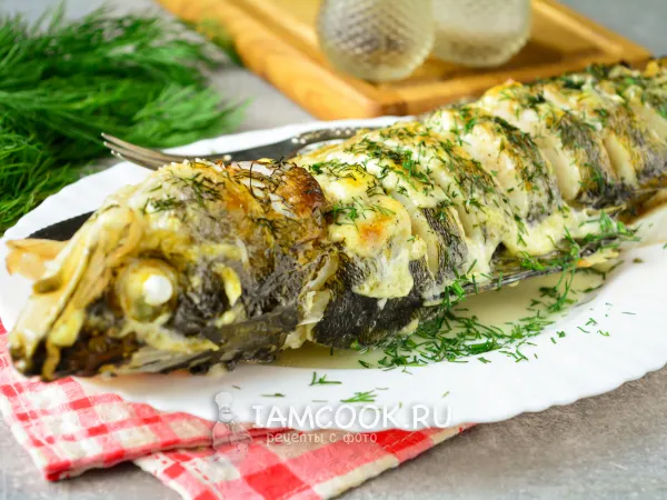 Фото блюда: Судак в майонезе в духовке