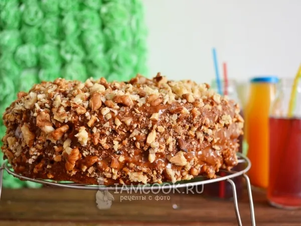 Фото блюда: Торт «Медовик» из жидкого теста