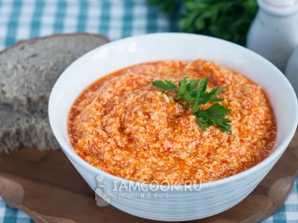 Фото блюда: Дип из сливочного масла с печеным перцем