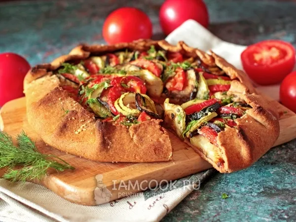 Фото готового блюда: Рататуй на галете