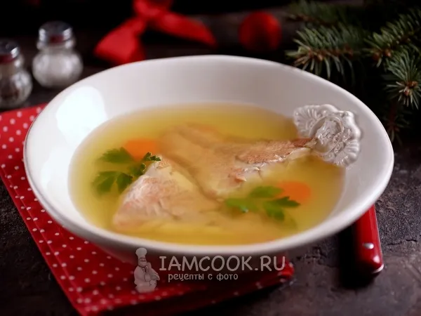 Фото блюда: Заливное из морского окуня