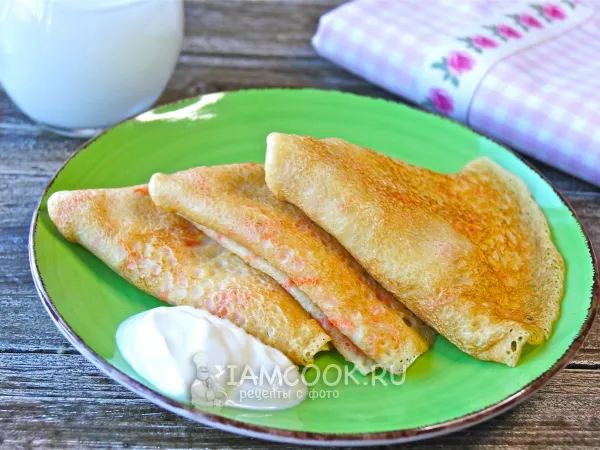 Фото готового блюда: Морковные блины