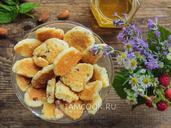 Фото готового блюда: Постное печенье на сковороде