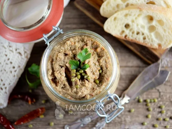 Фото блюда: Паштет из маша с грибами