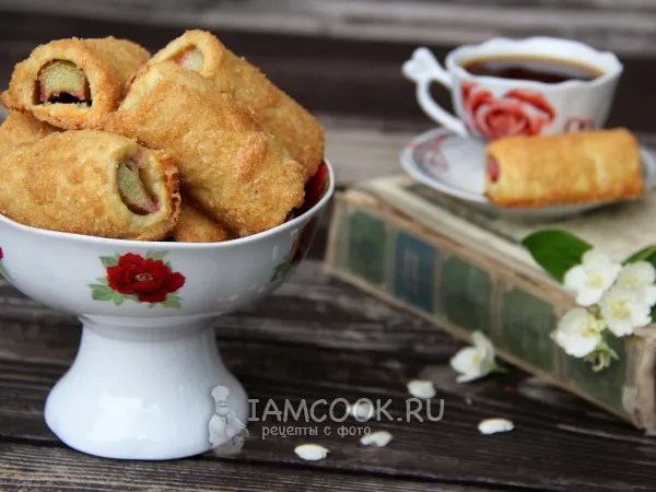 Фото готового блюда: Печенье с ревенем