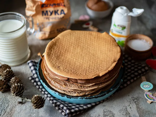 Фото готового блюда: Диетические блины из гречневой муки (ПП)