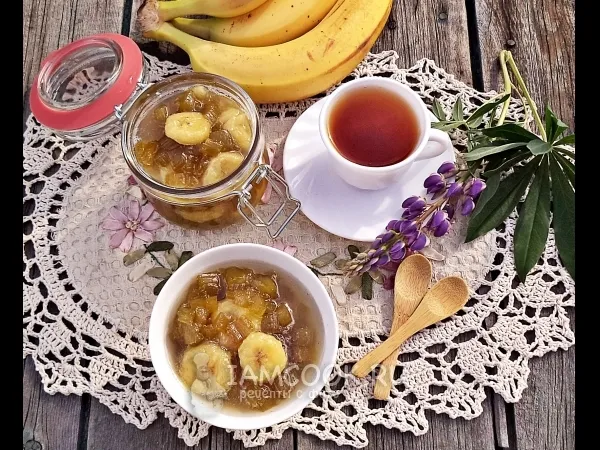 Фото готового блюда: Варенье из ревеня с бананом