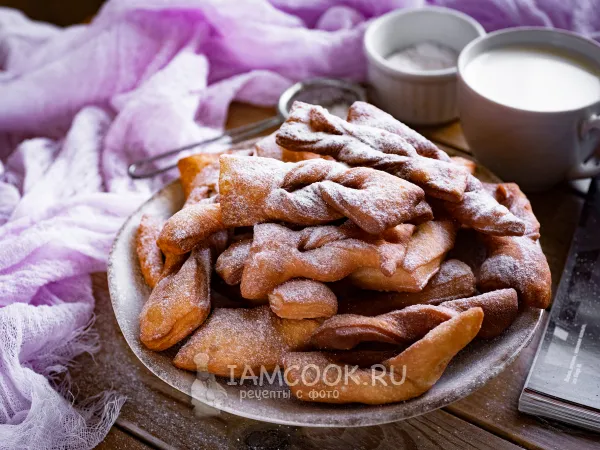 Фото готового блюда: Хворост (классический рецепт)