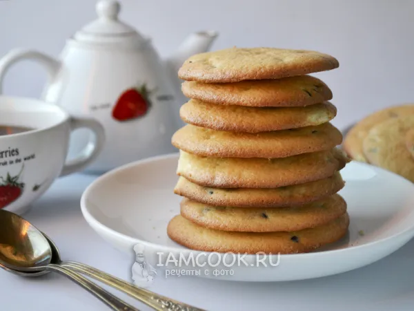 Фото готового блюда: Бисквитное печенье с шоколадом