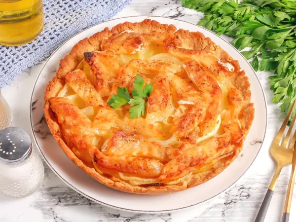 Фото блюда: Пирог с семгой и картошкой