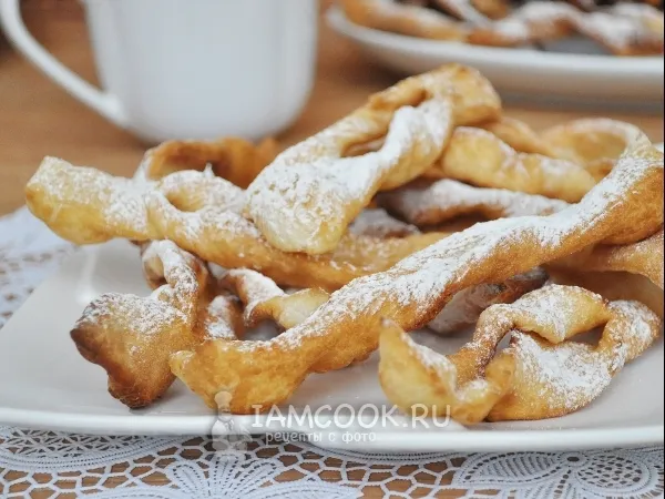 Фото готового блюда: Печенье «Хворост»