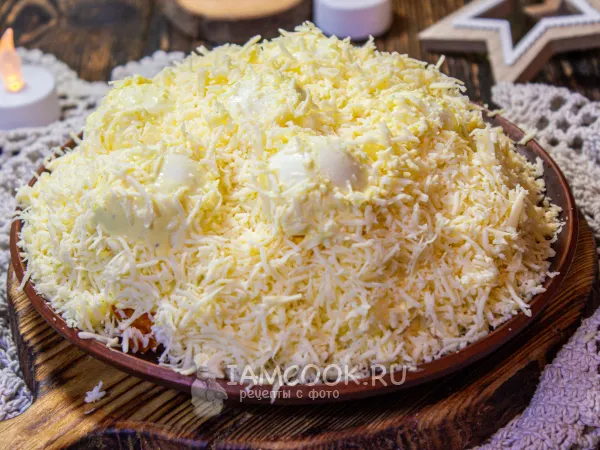 Фото блюда: Салат «Сугроб» с курицей