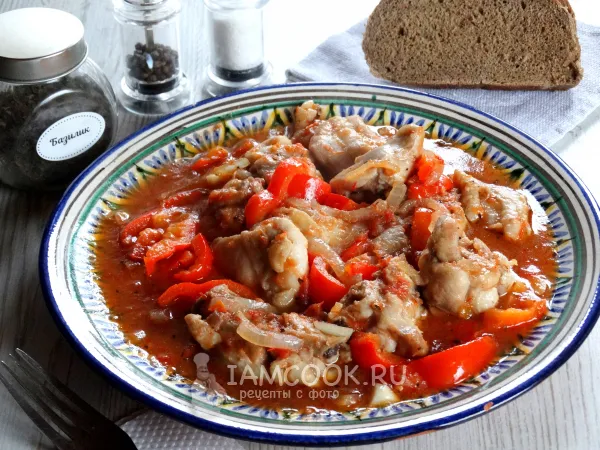 Фото блюда: Пеппероната с курицей