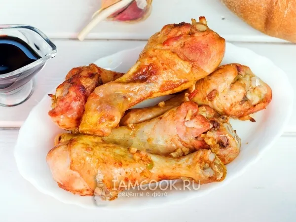 Фото блюда: Куриные ножки в соевом соусе в духовке