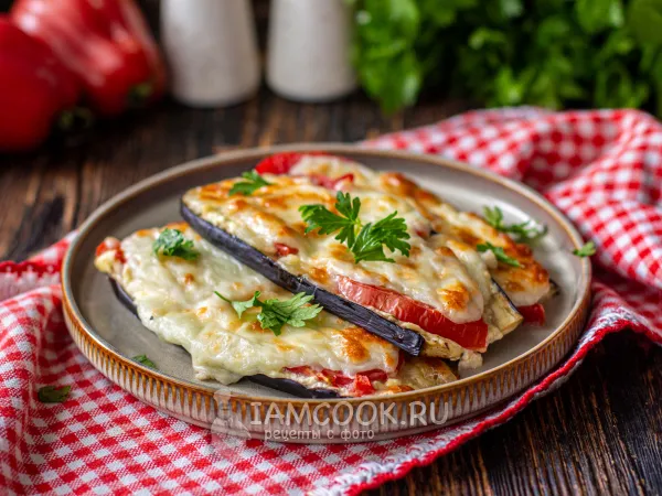 Фото блюда: Баклажаны по-французски в духовке