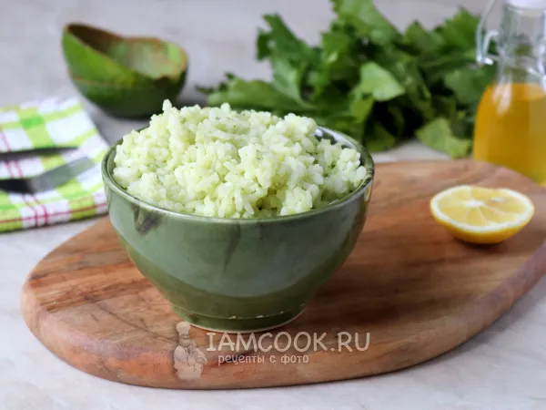 Фото готового блюда: Рис с авокадо