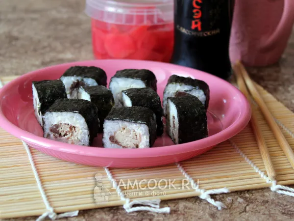 Фото готового блюда: Роллы со скумбрией