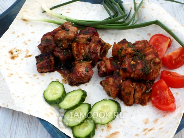 Фото готового блюда: Грудинка-гриль (+два соуса)