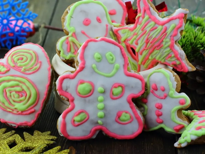 Фото блюда: Пряники рождественские с глазурью