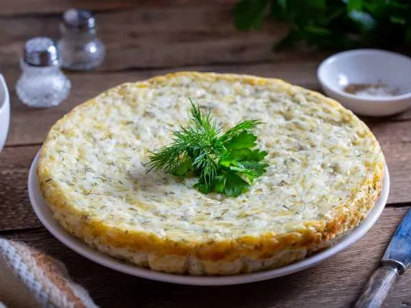 Фото блюда: Запеканка из кабачков с творогом в мультиварке