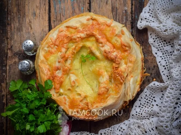 Фото блюда: Запеканка из лаваша с фаршем в духовке