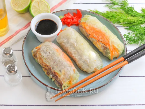 Фото блюда: Спринг-роллы с уткой