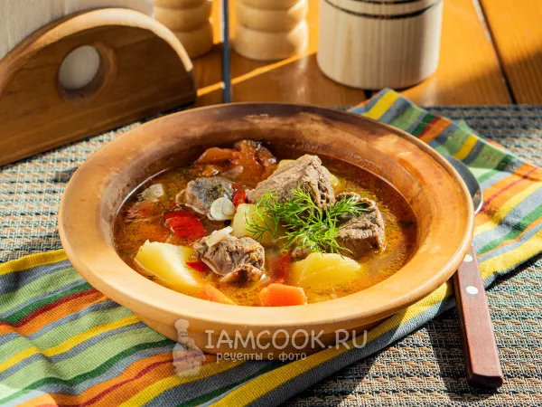 Фото готового блюда: Шурпа из оленины