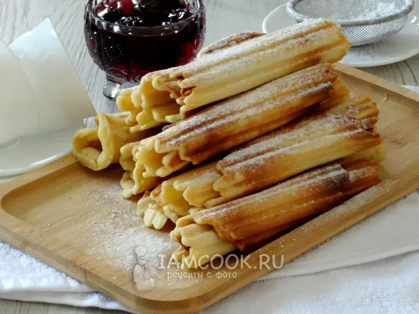 Фото готового блюда: Хрустящие вафли на гриле (электрическом)