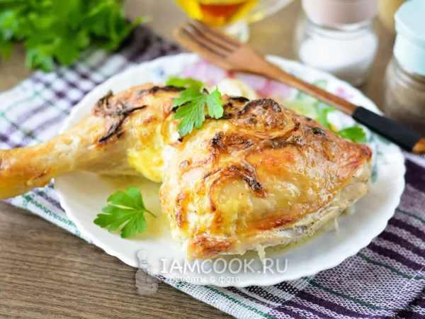 Фото готового блюда: Куриные окорочка в майонезе в духовке