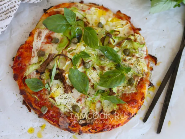 Фото блюда: Пицца с кабачком (цукини)