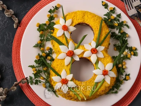 Фото блюда: Салат «8 марта»