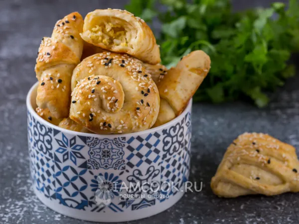 Фото блюда: Булочки с сыром и яйцом
