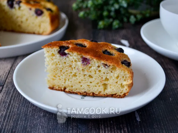 Фото блюда: Пирог из сухарей с ягодами