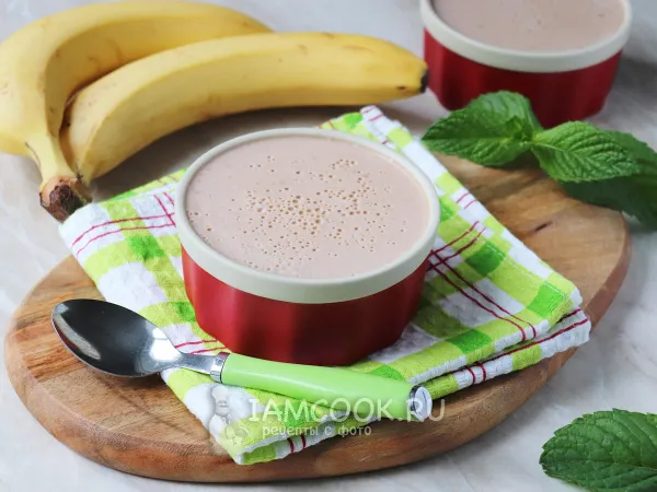 Фото блюда: Банановое суфле с желатином (без выпечки)