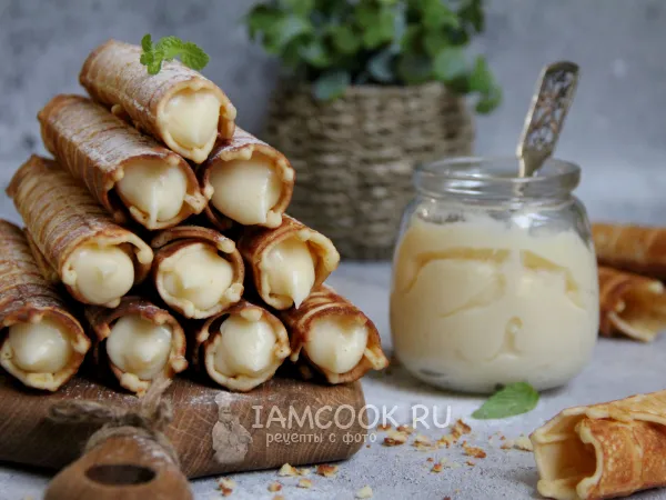 Фото блюда: Трубочки с заварным кремом