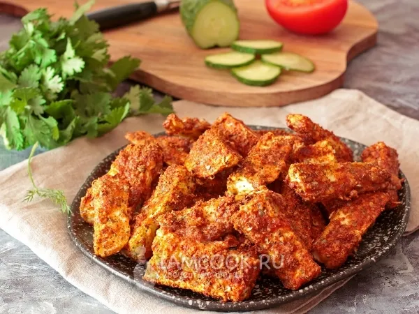 Фото готового блюда: Кабачки в пармезане в духовке (ПП)