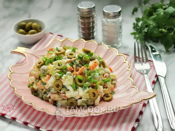 Фото блюда: Оливье с тунцом по-испански