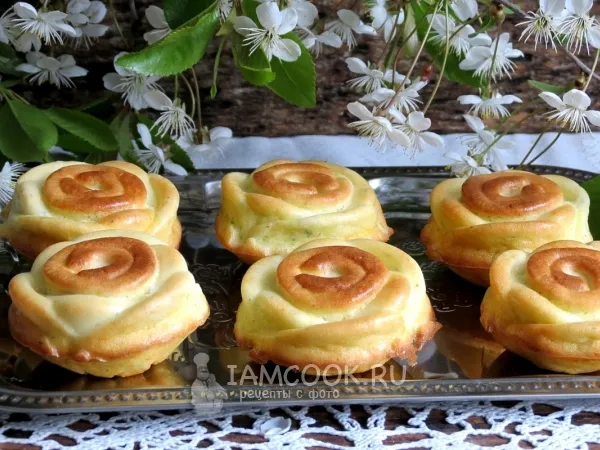 Фото блюда: Воздушные сырники с укропом в духовке