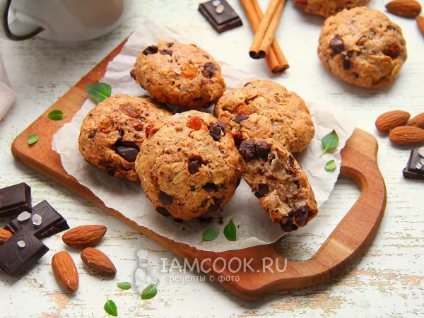 Фото готового блюда: Постное миндальное печенье