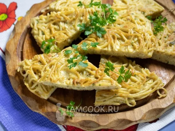 Фото блюда: Фриттата с макаронами