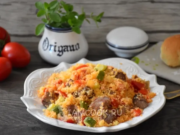Фото блюда: Кускус с овощами и телячьим языком