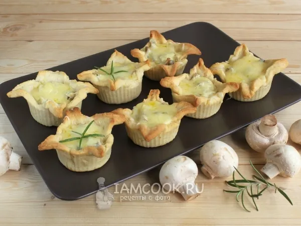 Фото блюда: Жульен с грибами в тарталетках
