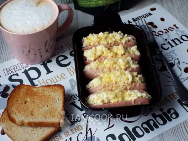 Фото блюда: Сосиски, начиненные омлетом