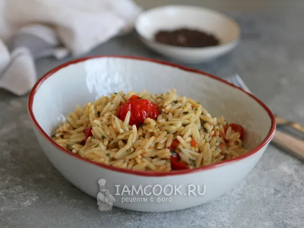 Фото блюда: Паста орзо с песто