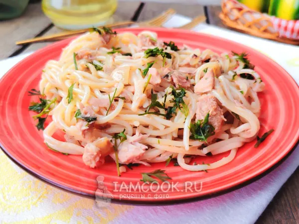 Фото блюда: Макароны с тунцом ПП