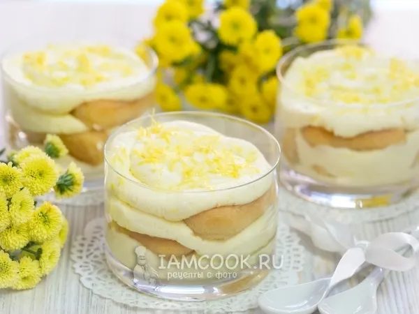 Фото блюда: Лимонный тирамису без яиц