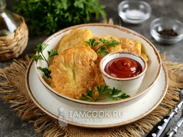 Фото блюда: Минтай в сырном кляре